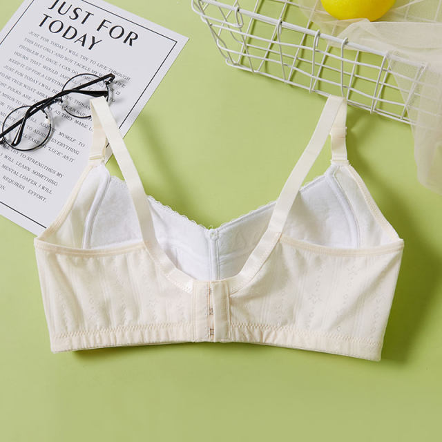 Girls' underwear junior high school and high school students' bra without steel ring development period, fixed anti-extended sagging bra summer thin style