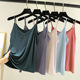 Summer solid color suspender vest female loose V -neck sleeveless Modal thin inside with large size versatile base top