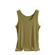Threaded edge anti-exposure vest for women summer thin modal sleeveless inner large size slim bottoming outer top