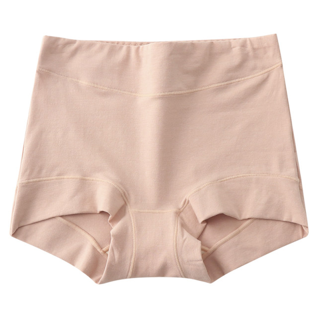 2025 new underwear for women pure cotton bottom crotch antibacterial medium and high waist small flat corner fat MM anti-exposure summer thin style
