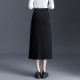 Straight skirt for women in spring and autumn 2025 new design zipper slit one-step skirt to make them look slim and high waist hip mid-length skirt
