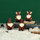 Christmas cute handmade ornaments elf Santa Claus decoration gnome dwarf desktop resin ornaments crafts