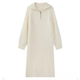Autumn and winter half -high neckline thin dress female micro -fat size fat MM medium long loose and loose meat lazy wind knitted skirt