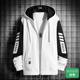 Jacket men's cardigan sweatshirt spring and autumn hooded jacket suit Korean style trendy teen ins top clothes for men