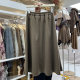 2024 autumn and winter new retro woolen skirt versatile temperament, vertical sense umbrella skirt, small, long A -line skirt