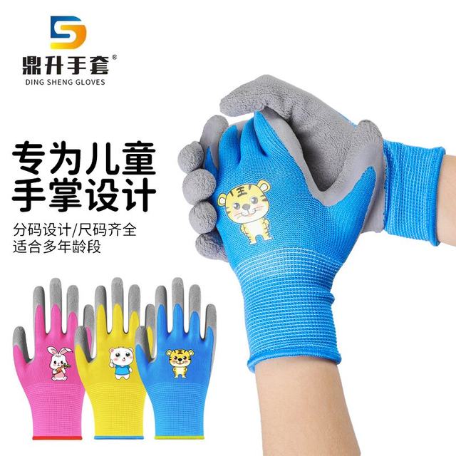 Children's gloves for catching the sea, special waterproof tug-of-war for outdoor sports, labor, anti-slip, gardening protection, pet anti-scratch and anti-bite