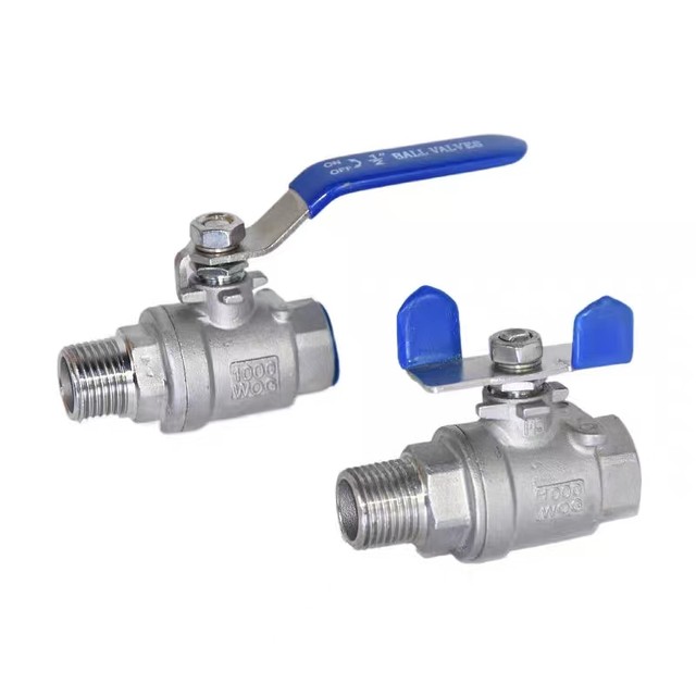 304 stainless steel inner and outer wire two-piece ball valve two-piece inner and outer wire thread full diameter ball valve/ball valve 4 minutes 1 inch