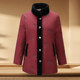 Elderly women's plus size winter clothing plus velvet cotton jacket fat grandma special fat clothes 60-year-old mother and wife loose thick coat