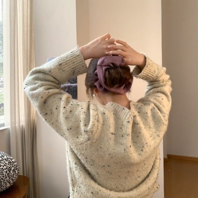 There are only 0 and countless times for low balls! Satin hair tie, temperament, French large intestine hair tie, headband, simple headband