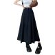 
On-white suit fabric skirt for women in spring and summer versatile drooping casual A-line skirt high-waisted slim mid-length skirt