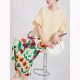 
Pleated printed skirt for women in summer 2025 new high-waisted retro temperament straight skirt versatile A-line hip-pack skirt