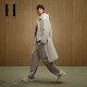 SEASON HIGH24 Spring New Loose Lapel Snap Button Solid Color Simple Mid-length Jacket Men's Clothing