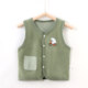 Baby velvet elastic vest baby warm vest men and women children autumn and winter vest base belly protection horse clip