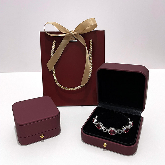 High-end jewelry box, wedding ring, necklace, bracelet, jewelry box, earrings, earrings packaging box, pendant gift box