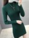 Half turtleneck mid-length sweater base shirt skirt for women in autumn and winter new slim fit and slim temperament inner and age-reducing sweater