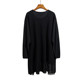 Large size knitted dress for women in autumn and winter new loose round neck and inner temperament versatile tassel diamond-set top outside wear
