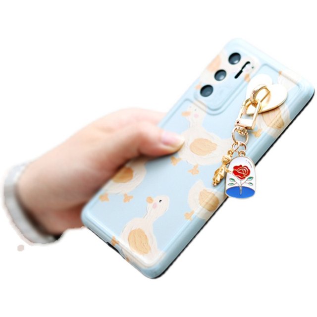 Mobile phone case decoration metal love mobile phone case sticky hook button diy accessories mobile phone chain with pendant cartoon