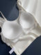 7512 dark thread modal cotton sling fixed cup beautiful back inner wear versatile cotton base thin strap adjustable