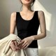 U -collar Modal threaded suspender vest ladies wear inside 2024 new summer spring and autumn sleeveless T -shirt top
