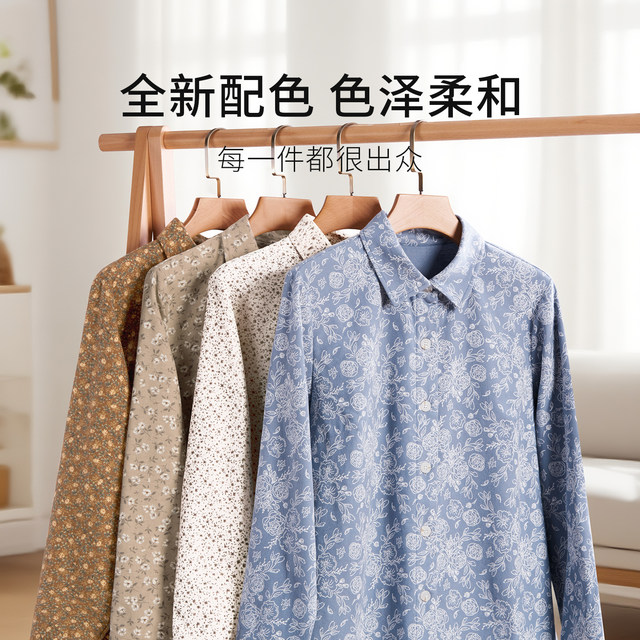 Spring weaving middle-aged and elderly pure cotton old lady's shirts, spring and autumn mother's clothing, fashionable cardigan tops, casual grandma women's clothing