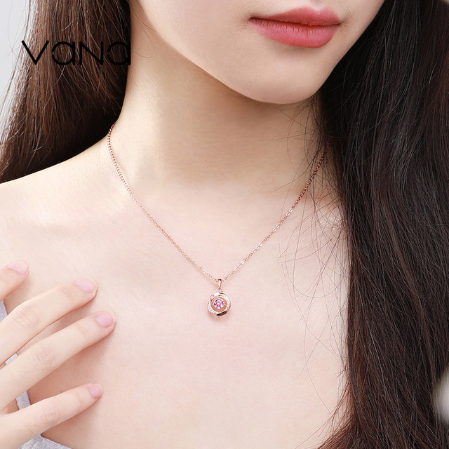 Vana Mobius necklace for women, sterling silver pendant, light luxury niche high-end accessories birthday gift for girlfriend