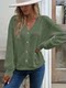European and American cross -border export autumn clothing women's long -sleeved loose T -shirt V -necklashes of New Blocks Kasdono large size leisure solid color tither fat M