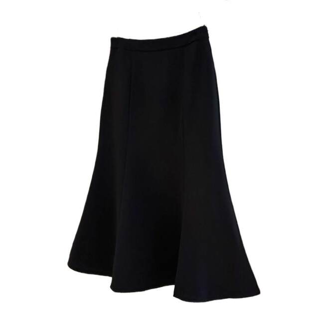 Black fishtail skirt mid-length skirt for women 2025 spring and summer new high-waisted A-line hip-wrapped skirt to make them look slim and elegant