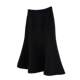 Black fishtail skirt mid-length skirt for women 2025 spring and summer new high-waisted A-line hip-wrapped skirt to make them look slim and elegant