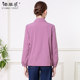 Middle-aged women's clothing 2025 spring wear new simple solid color stretch windbreaker jacket mother fashionable spring and autumn loose top