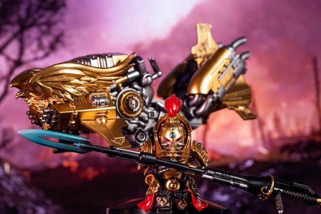 
Third Party Figure Factory Star Series Warhammer Custodes Valiant Pioneers Eagle Motorcycle Toys