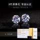 Super flash moissanite 18k gold earrings for women simulated diamond screw ear bone sterling silver small diamond zircon platinum men's earrings
