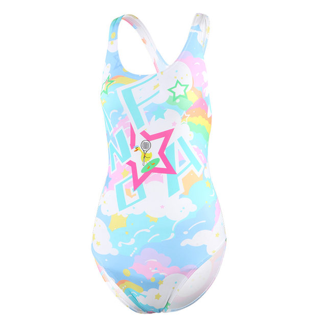 Yingfa Children's Swimsuit Girls Xiaozhong Big Body Triangle Race Professional Training Swimsuit