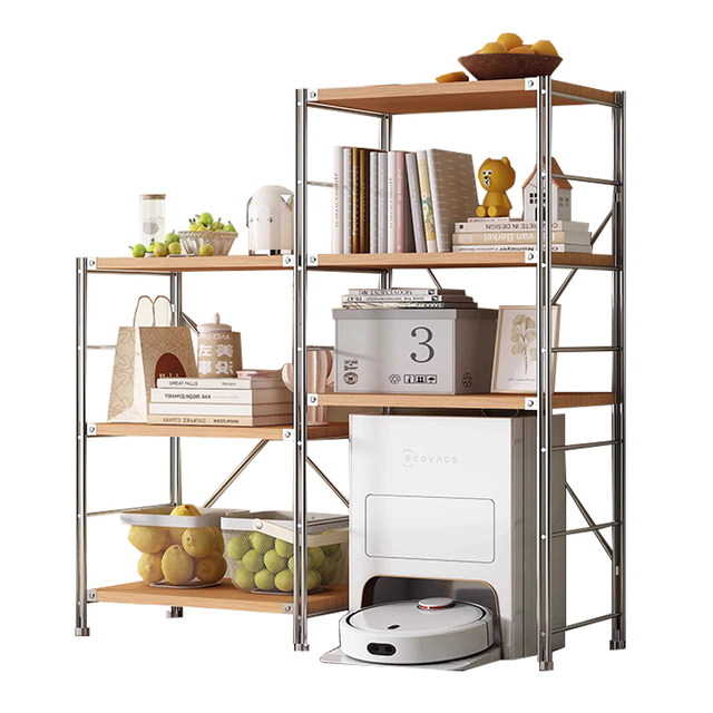 Sweeping Under Racks Underneath empty storage rack living room storage rack home simple ...