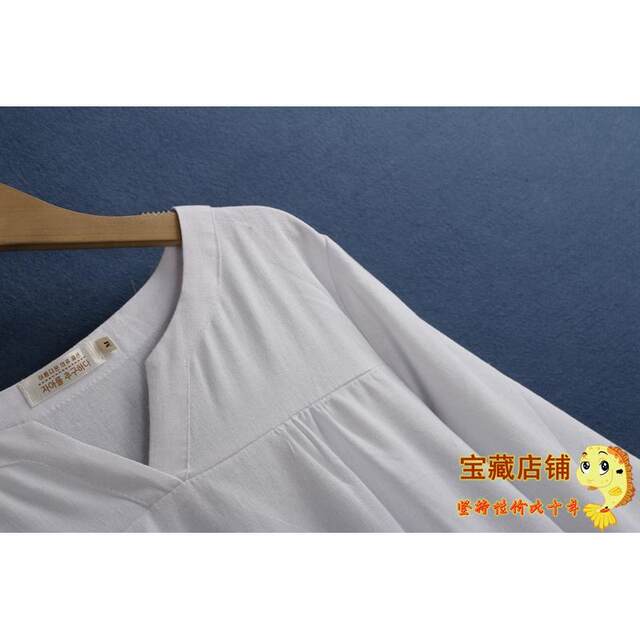 5125 linen shirt, new spring solid color loose lady fashionable and versatile slim and breathable long-sleeved shirt for women
