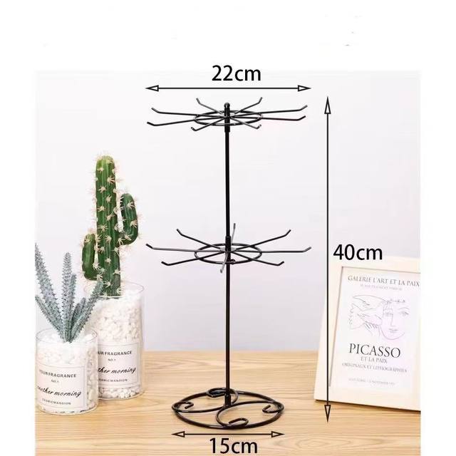 Stall rotating rack desktop trinket hanging rack lipstick keychain jewelry display rack earrings socks display rack