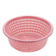 Five-piece plastic drain basket kitchen thickened extra-large vegetable basket vegetable basket fruit basin round melon and fruit basket