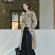 CIRCLOFY, high-end, simple and deconstructed, casual and versatile mid-length windbreaker jacket jacket
