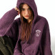 Beaster facial embroidery pattern hooded knitted cardigan male autumn new loose retro sweater outer
