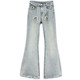 Simple and fashionable flared jeans for women 2025 new spring outfit high-waisted slim versatile nifty trousers