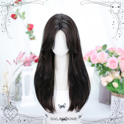 taobao agent Long wig, straight hair, Lolita style, internet celebrity, french style