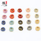 Handmade hand rope tail button fixed buckle flat knot large hole bead telescopic coil button spacer DIY hand rope accessories
