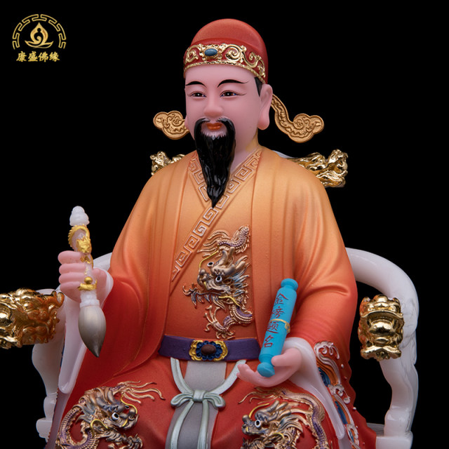 The statue of Wenchang Emperor Wenqu Xingjun statue of Han Baiyu Painted True Statue Study Room Desk Desk Home Worship Switching
