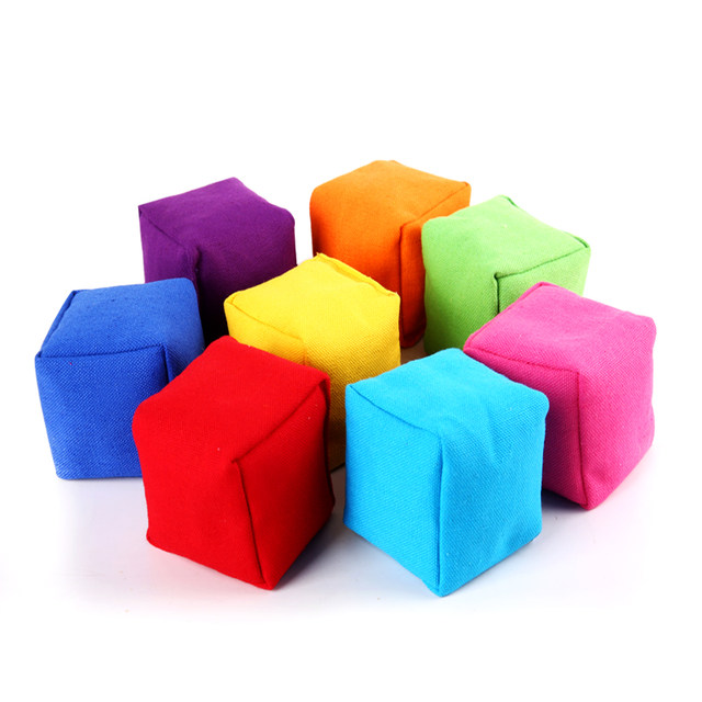 Solid Color Sandbag Kindergarten Parent-child Game Sand Ball Outdoor Fitness Sports Shuttlecock Post-80s Nostalgic Handmade Toy