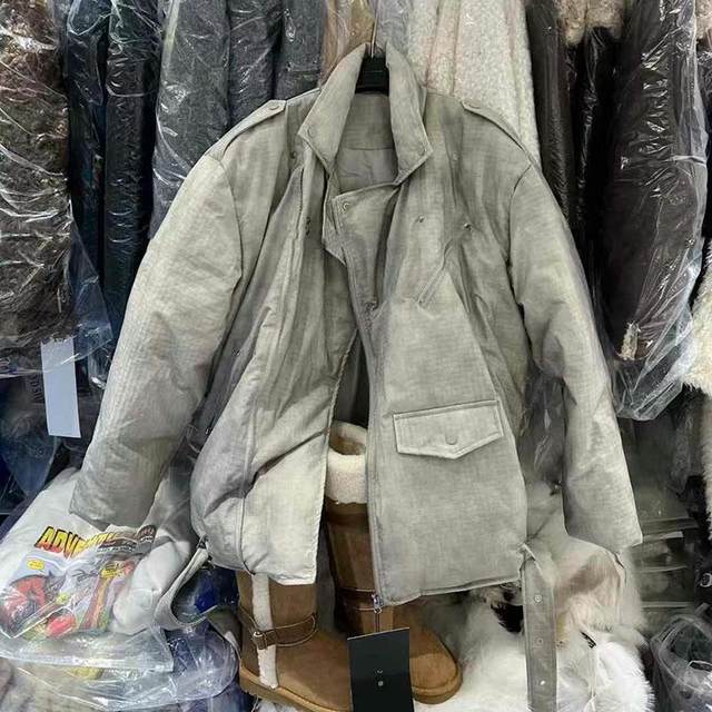 2024 winter thin down jacket for women new design tie-dye thickened warm white duck down jacket mid-length
