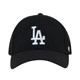 47 baseball cap for men and women, black hard top, classic LA sun protection visor, casual NY Yankees curved brim peaked hat