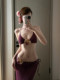 Royal Sister Goddess Purple Sexy Strap Split Skirt Bikini Three-piece Hot Spring Beach Resort Swimsuit Long Skirt