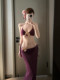 Royal Sister Goddess Purple Sexy Strap Split Skirt Bikini Three-piece Hot Spring Beach Resort Swimsuit Long Skirt