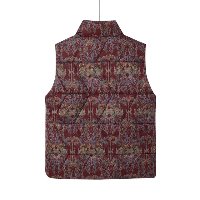 Autumn and winter down vest jackets for middle-aged and elderly people, fashionable grandma outfits, age-reducing cardigans, old lady vests, waistcoats