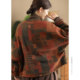 Winter retro fried color printed cotton thickened cotton coat for women new Chinese style handmade buckle cotton jacket for cotton jacket