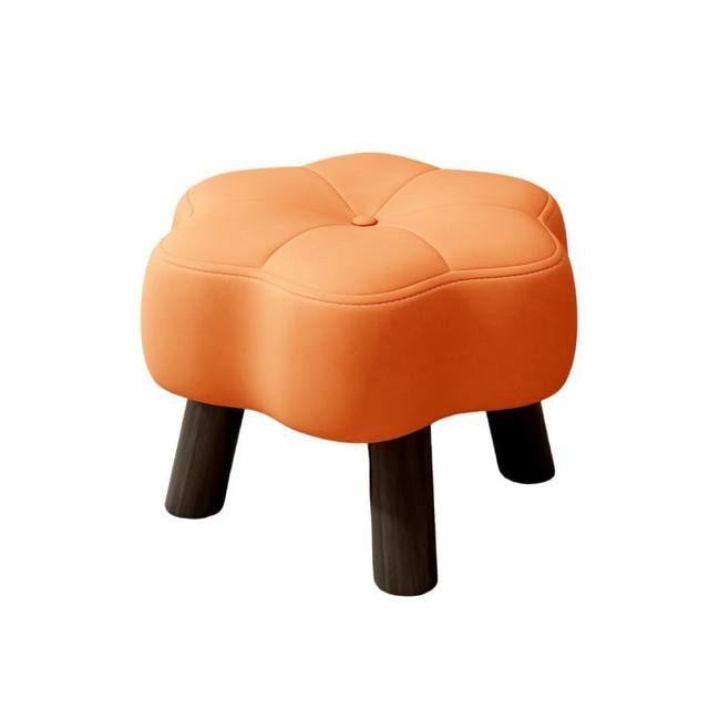 Small stool household living room low stool soft bag coffee table sofa stool puddle small shoe change stool creative flower stool small stool